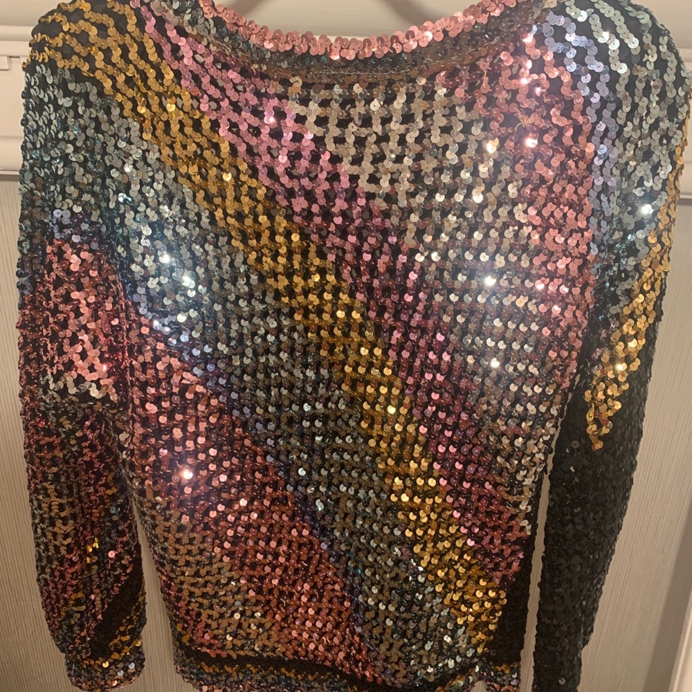 Multi Color Sequin Top. - image 3